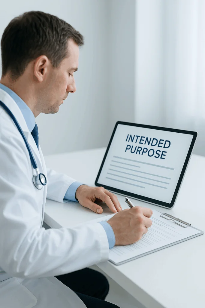 Risk Class Intended Purpose in the context of medical device classification