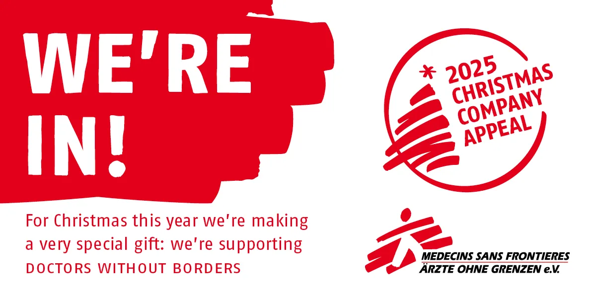 WQS participates in the 2025 Christmas company donation campaign supporting Ärzte ohne Grenzen worldwide.