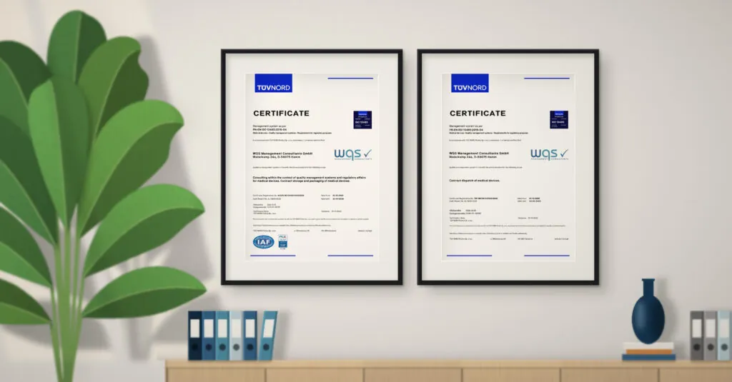 Recertification, ISO 13485 Certificate for Consulting, Storage, and Packaging & Shipping